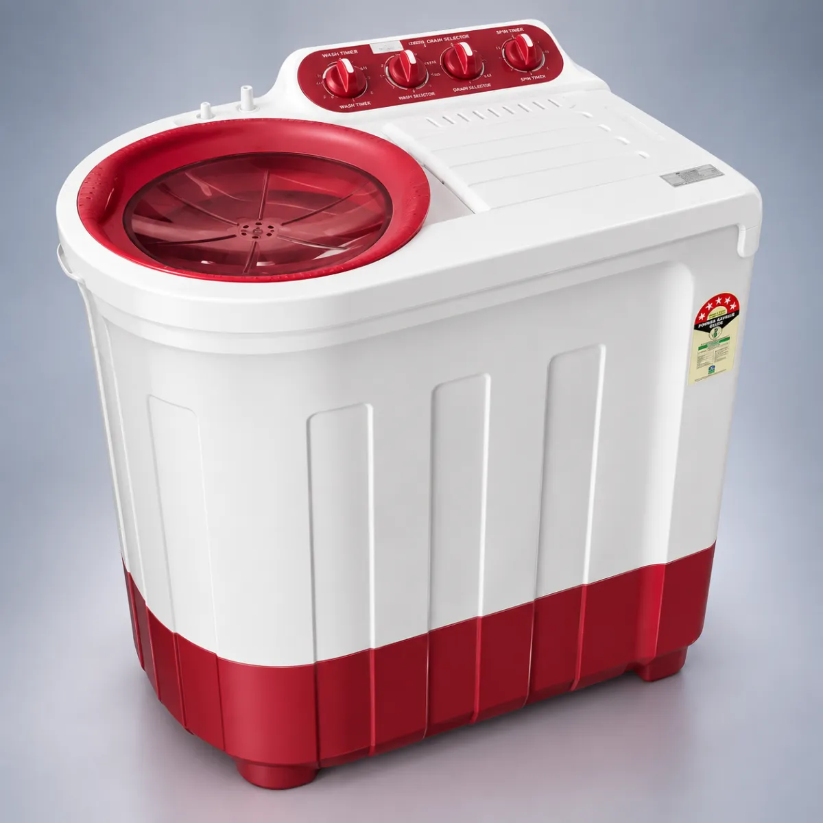 Whirlpool ACE Supreme Plus 7 kg 5 Star Semi-Automatic Top Load Washing Machine – Coral Red
