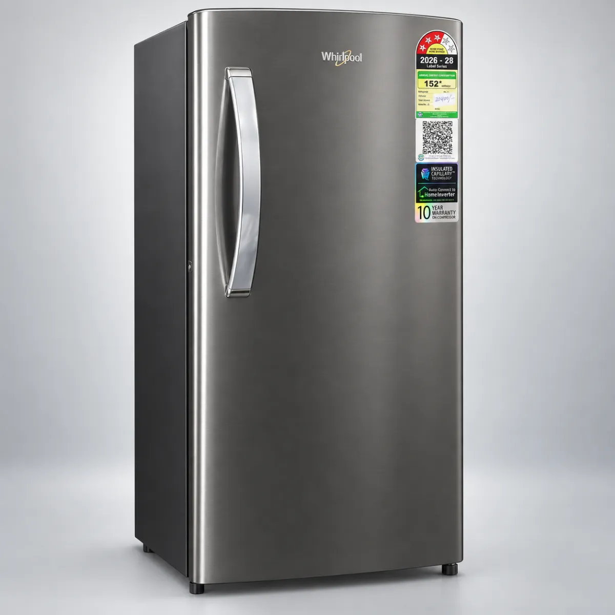 Whirlpool Icemagic Pro 207 L 5 Star Inverter Direct Cool Single Door Refrigerator – Alpha Steel