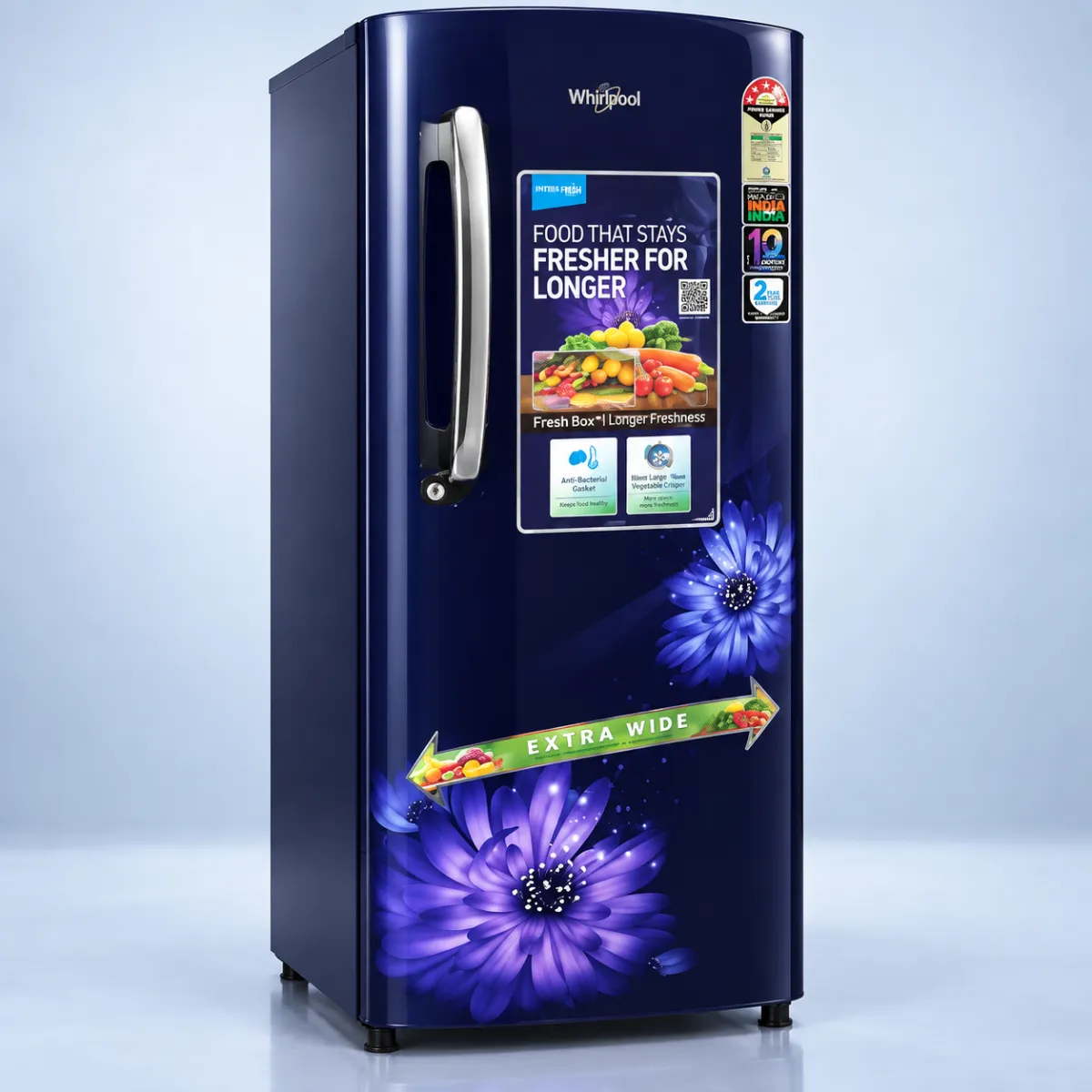 Voltas Beko 210 L 3 Star Direct Cool Single Door Refrigerator – Dahlia Blue