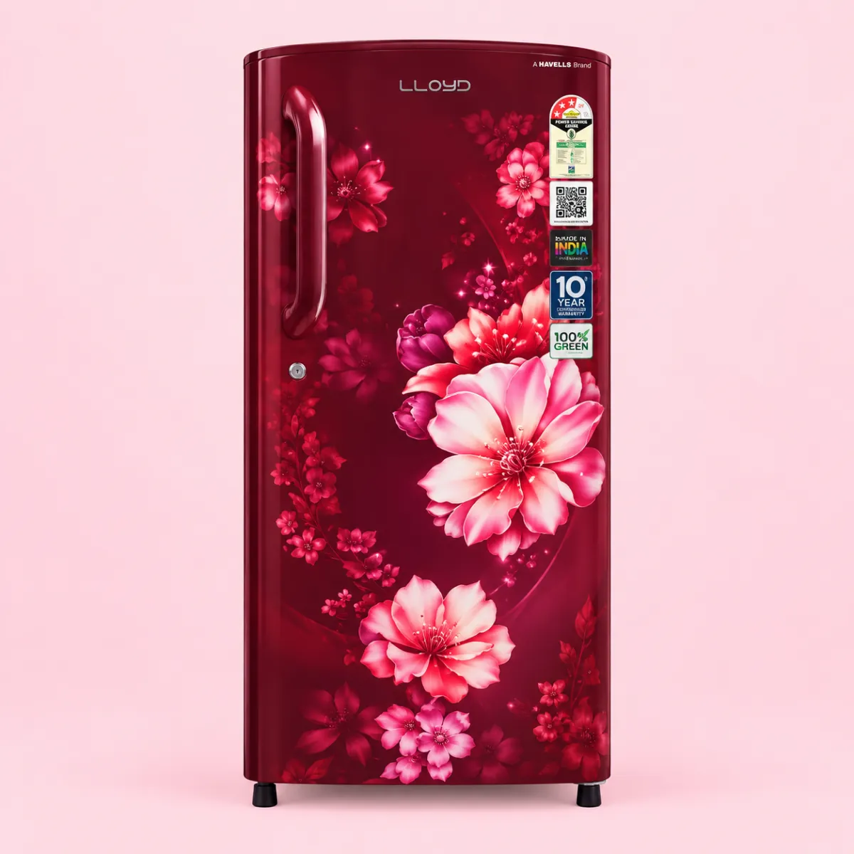 Lloyd Icecool 178 L 2 Star Direct Cool Single Door Refrigerator – Cherry Blossom Wine