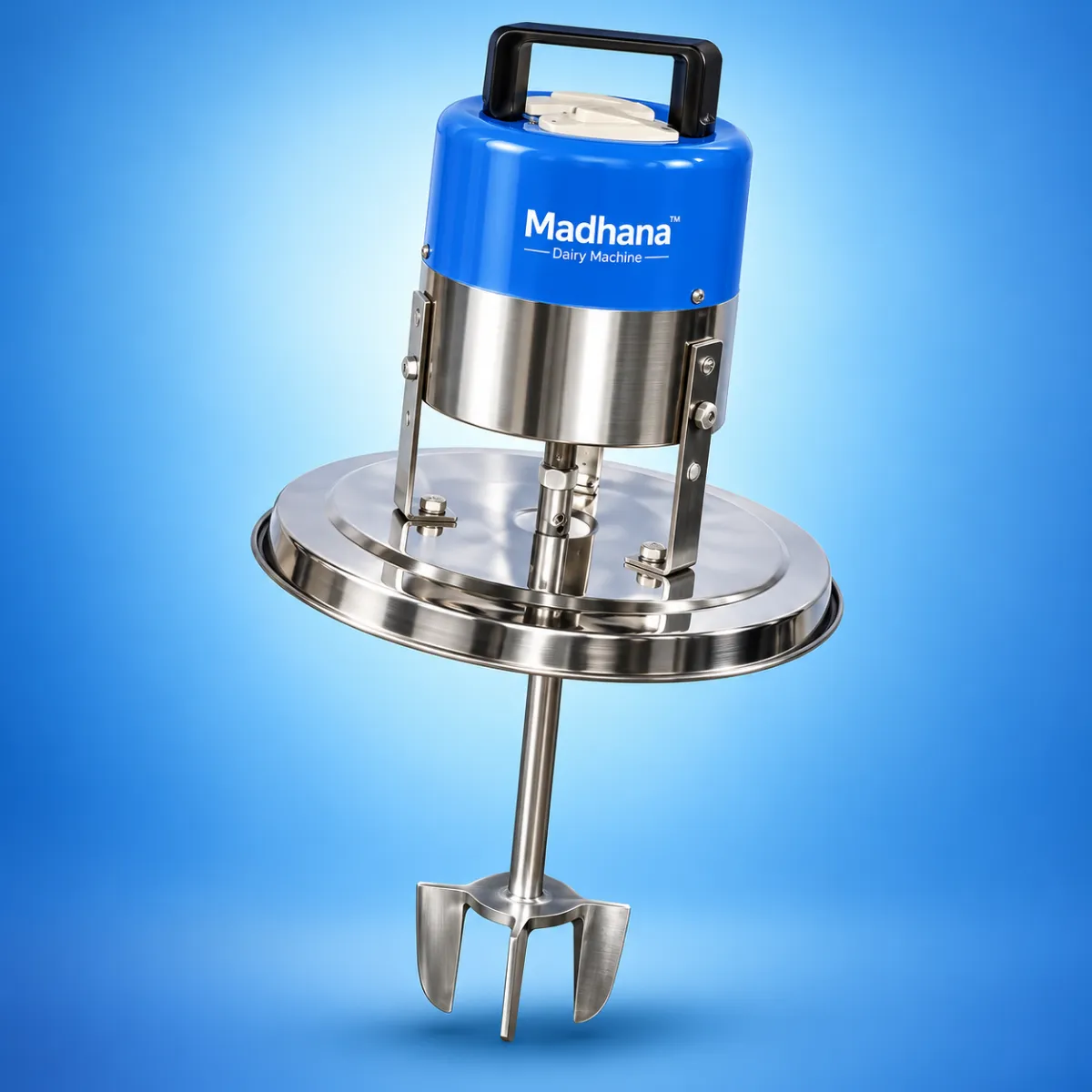 Pro Aluminium 5" Motor Steel Thali Electric Madhani & Butter Churner – 16.7L