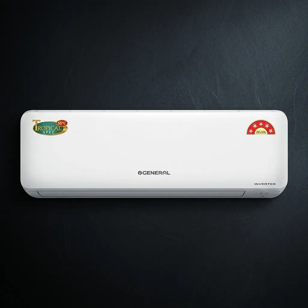 O General 1.5 Ton 5 Star Hyper Tropical Inverter Split AC (Copper Condenser, High Ambient 55°C Cooling)