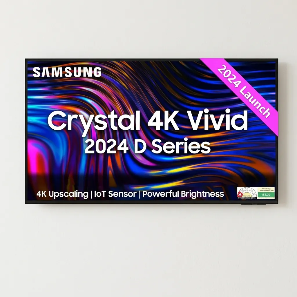 Samsung 43 inch Crystal 4K Ultra HD Smart TV (UA43DUE70BKLXL)